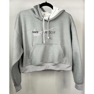 Nike Therma-Fit Just Do It Cropped Hoodie Women’s Size Medium